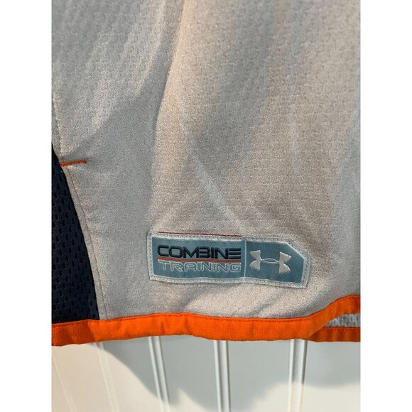 Under Armour Combine Training Mens Medium Full-Zip Jacket Grey/Orange - Picture 7 of 16